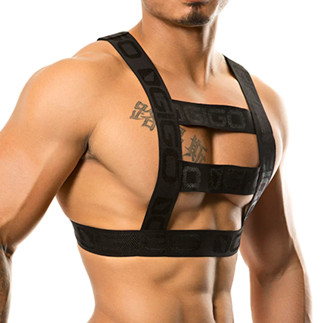 Resistless Black Harness by Gigo Underwear