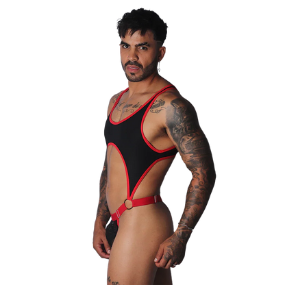 Romantic Black Body on model by Gigo Underwear