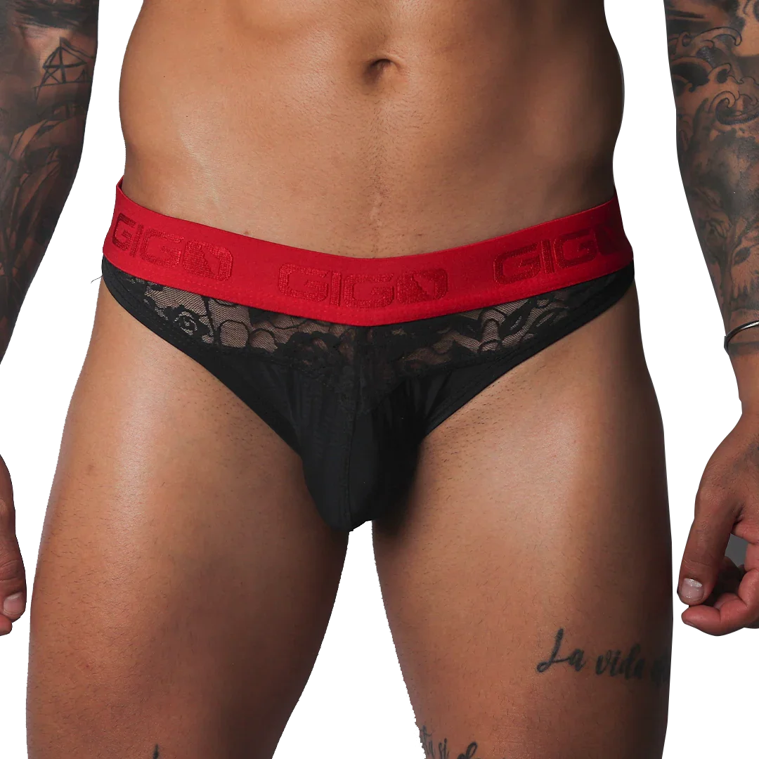 Romantic Black Brief by Gigo Underwear