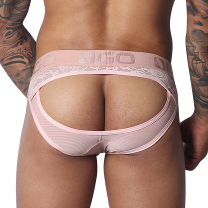 Romantic Pink Brief Jock back view by Gigo Underwear