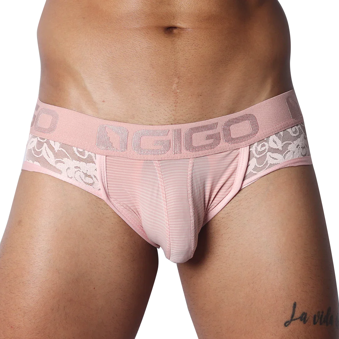Romantic Pink Jock Thong by Gigo Underwear