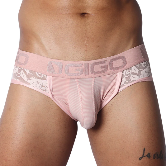Romantic Pink Jock Thong by Gigo Underwear