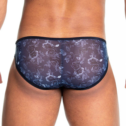 Rose Black Brief on model by Gigo Underwear