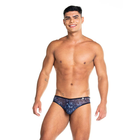 Rose Black Brief by Gigo Underwear