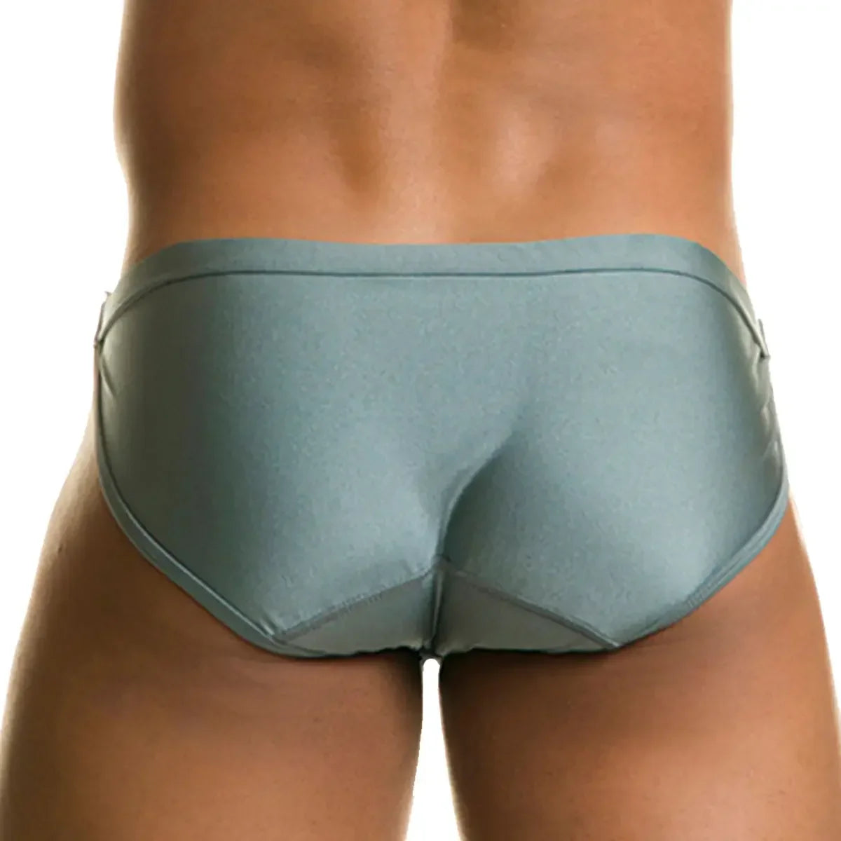 Rush Gray Swim Brief back view by Gigo Underwear