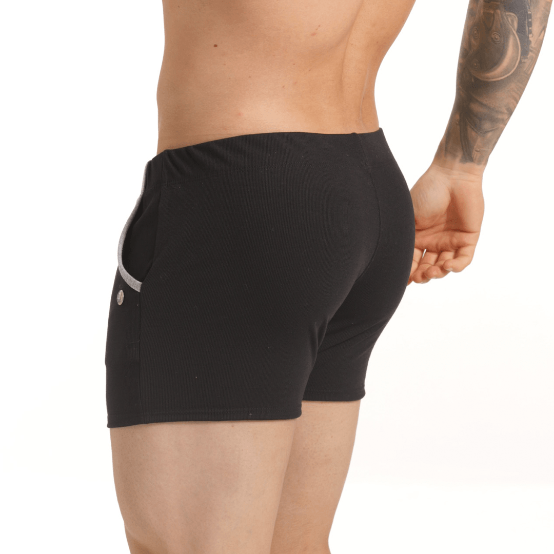 SCANALING BLACK SHORT - Gigo Underwear