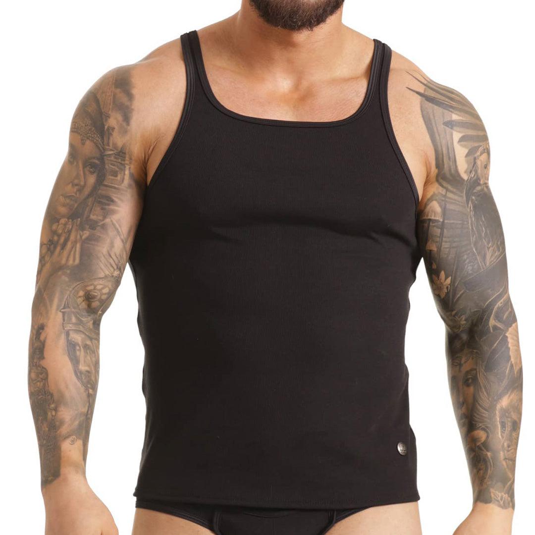 SCANALING BLACK TANK - Gigo Underwear & MensWear