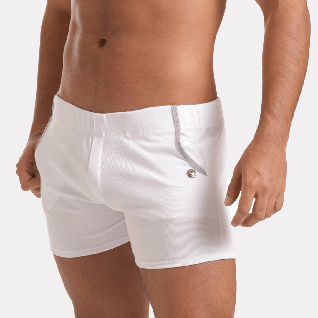 SCANALING WHITE SHORT - Gigo Underwear