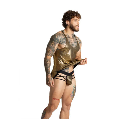 Shinese Tank on model by Gigo Underwear