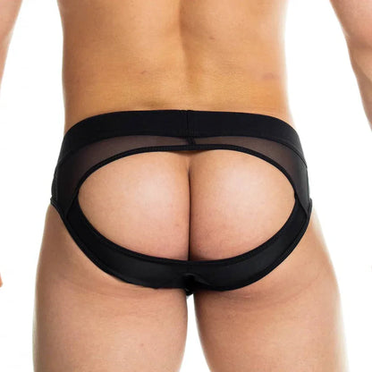 Skin Black Brief Jockstrap on model by Gigo Underwear