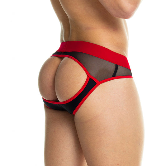 SKIN RED BRIEF JOCKSTRAP