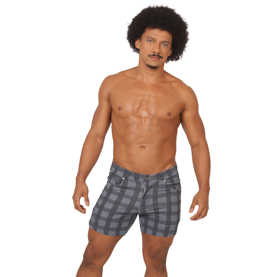 SOCIAL BLUE SQUARE SHORT - Gigo Underwear New Collection