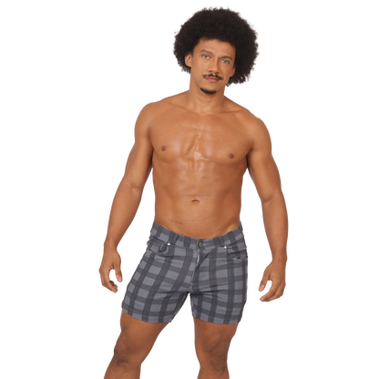 SOCIAL BLUE SQUARE SHORT - Gigo Underwear New Collection