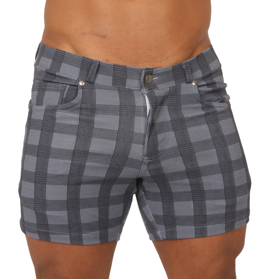 Social Blue Square Short by Gigo Underwear