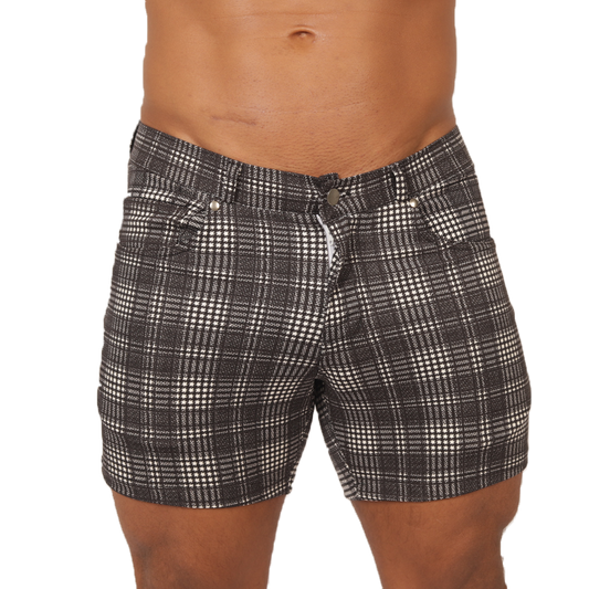 SOCIAL GRAY SQUARE SHORT - Gigo Underwear New Collection