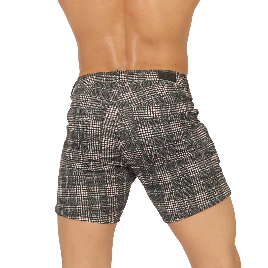 Social Green Short back view by Gigo Underwear