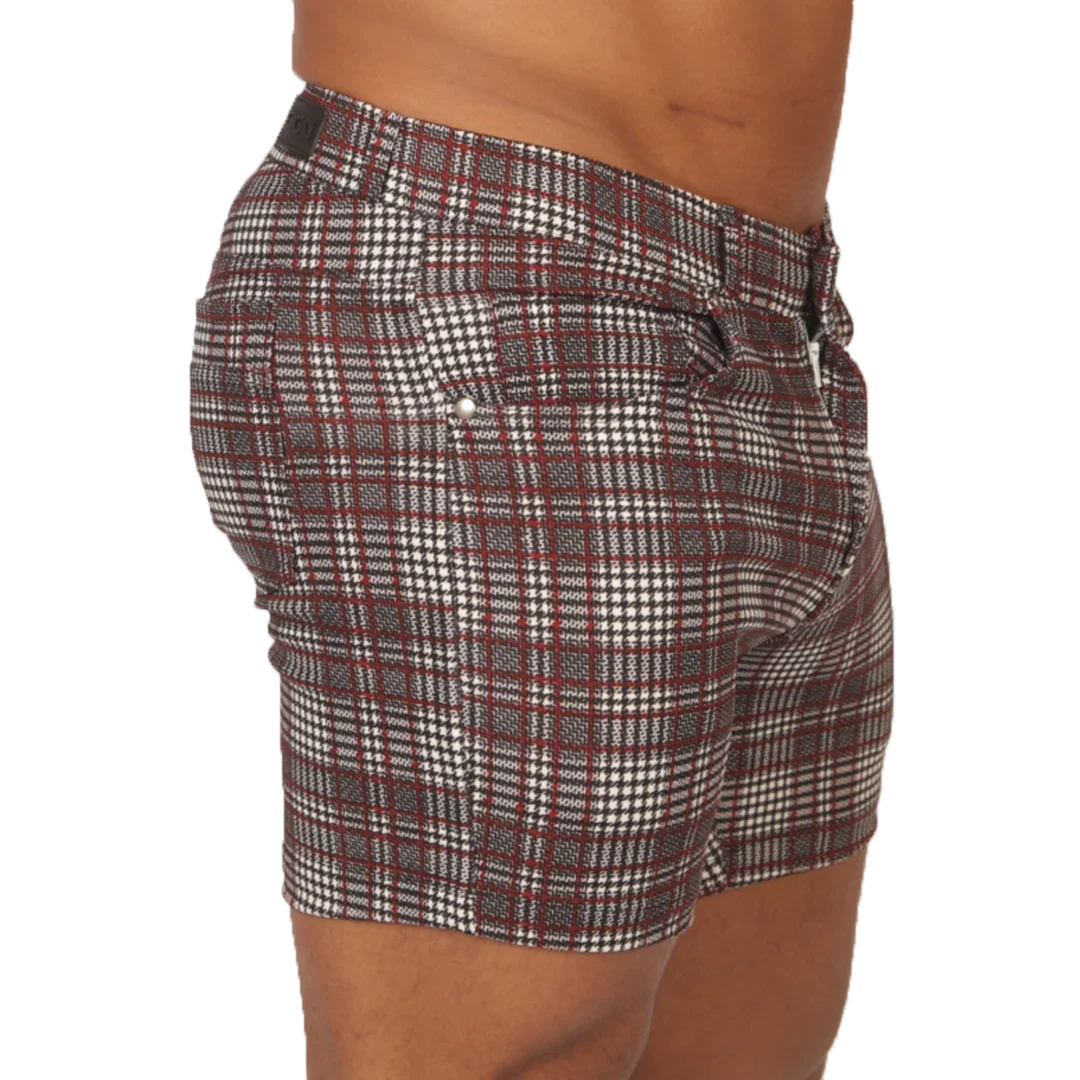Social Red Short front view by Gigo Underwear