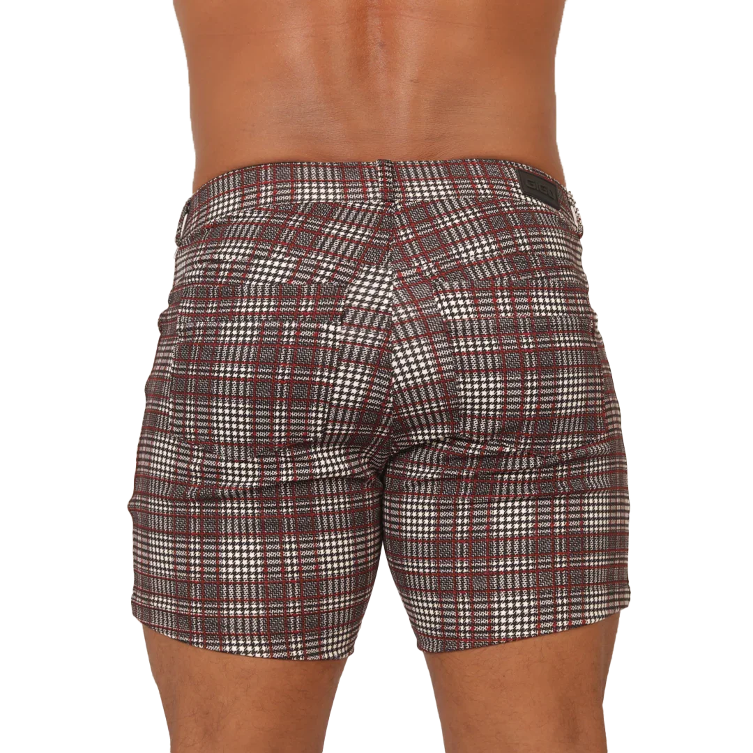 Social Red Short back view by Gigo Underwear