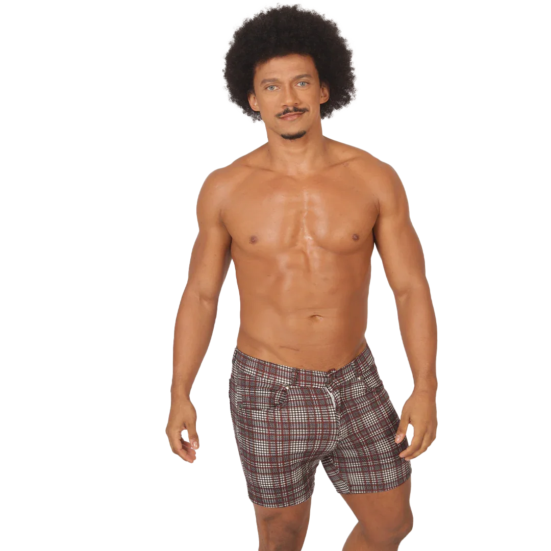 Social Red Short on model by Gigo Underwear