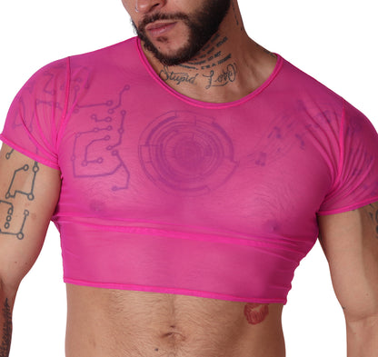 Spectrum Fuchsia Crop Top by Gigo Underwear