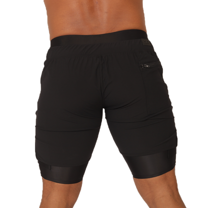 SPORTY BLACK SHORT - Gigo Underwear & MensWear