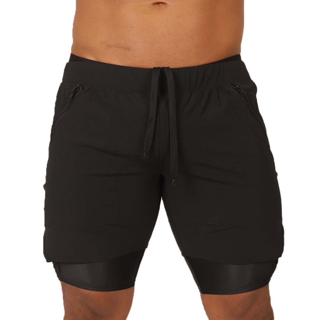 SPORTY BLACK SHORT - Gigo Underwear & MensWear