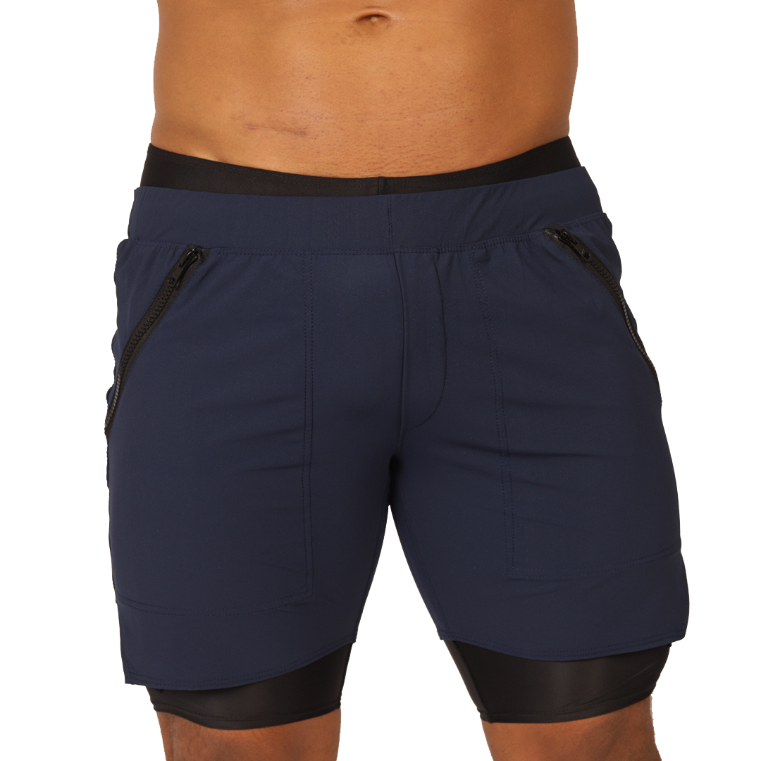 SPORTY BLUE SHORT - Gigo Underwear & MensWear
