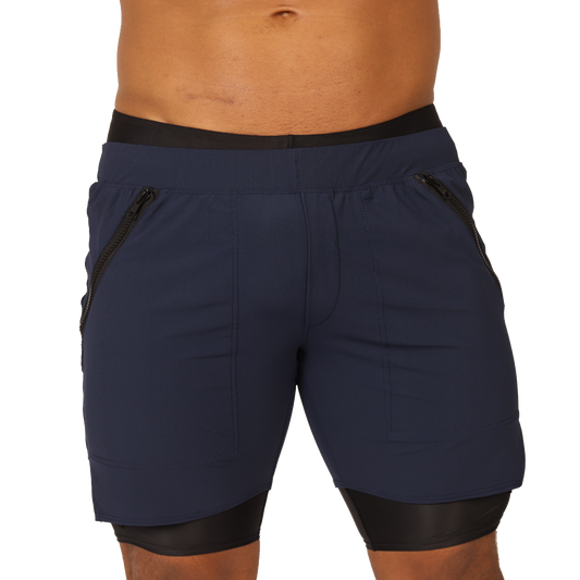 SPORTY BLUE SHORT - Men's Fetish Bodywear with Sexy Details