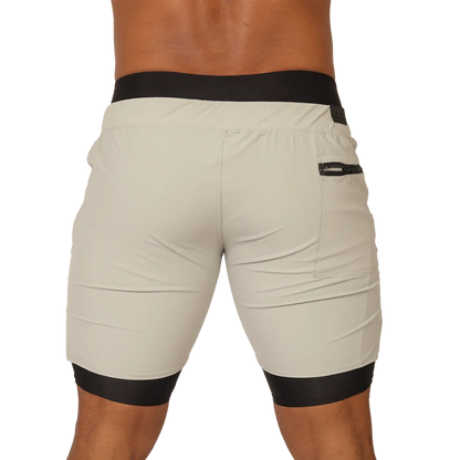 Sporty Gray Short back view by Gigo Underwear