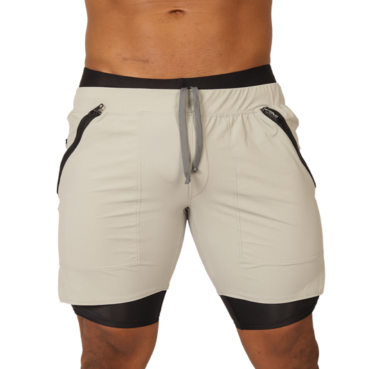 SPORTY GRAY SHORT - Men's Fetish Bodywear with Sexy Details