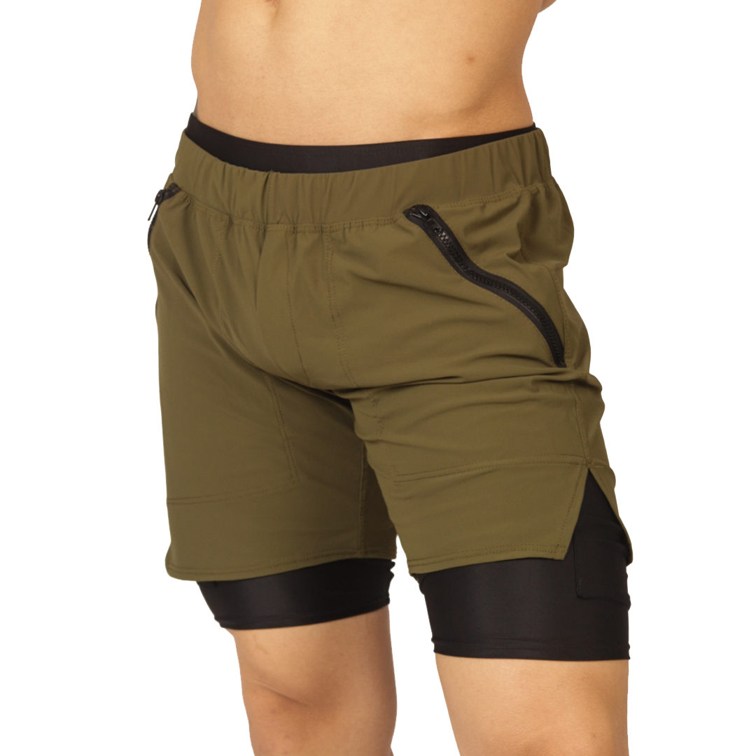 SPORTY GREEN SHORT - Gigo Underwear & MensWear