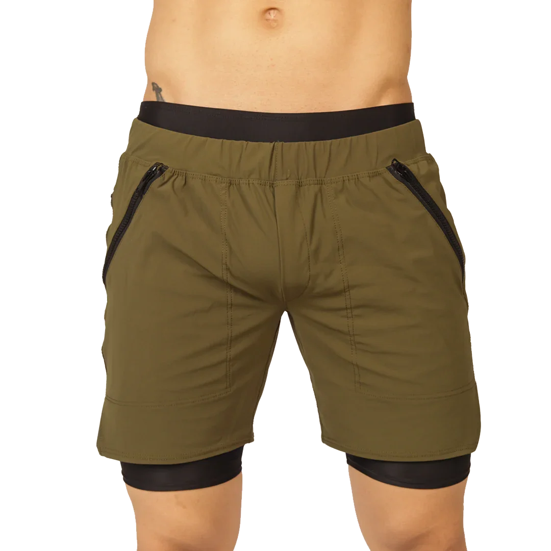 Sporty Green Short by Gigo Underwear