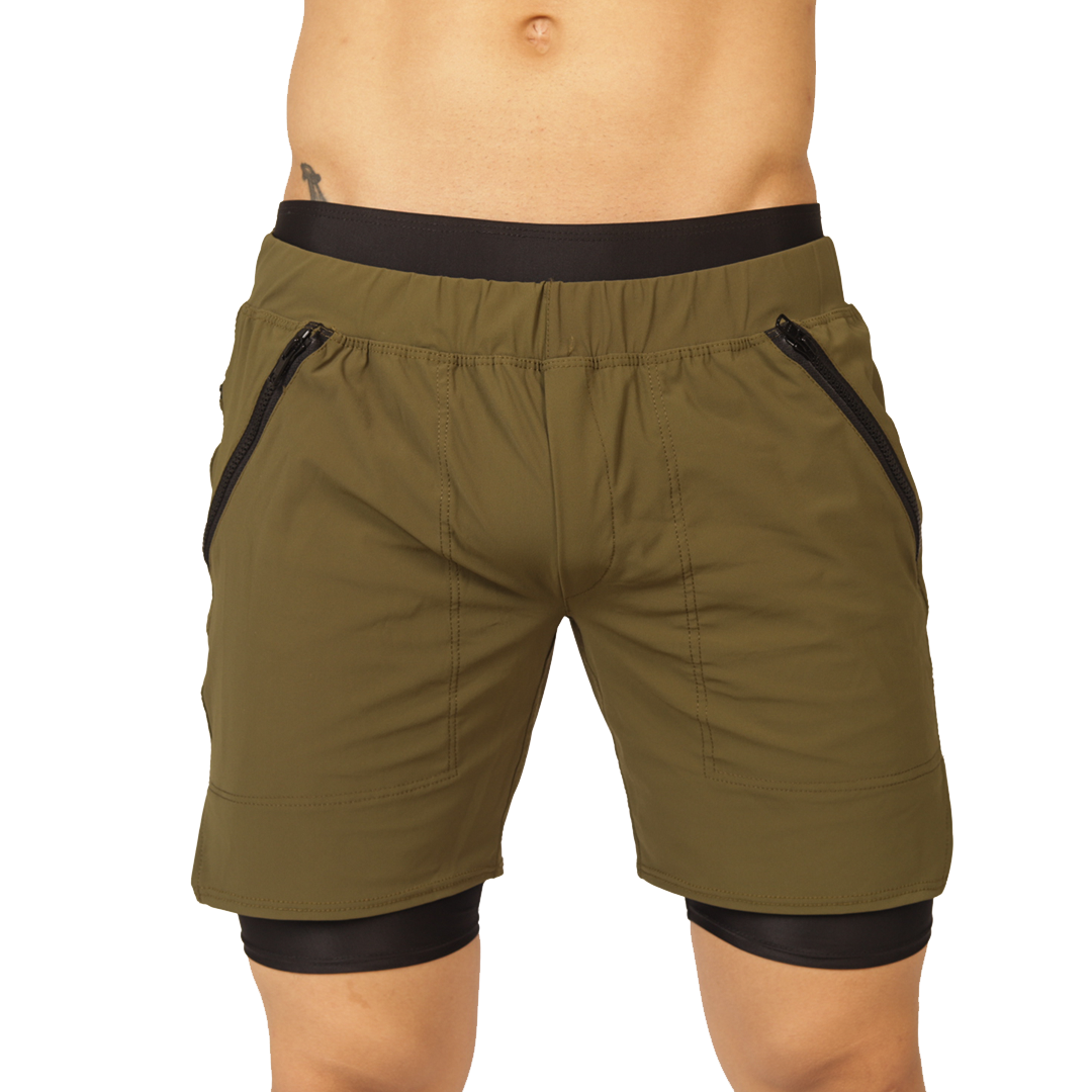 SPORTY GREEN SHORT - Gigo Underwear & MensWear
