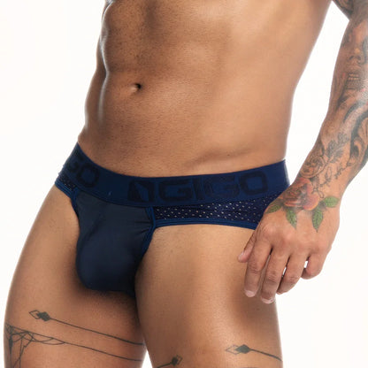 Strech Blue Brief by Gigo Underwear