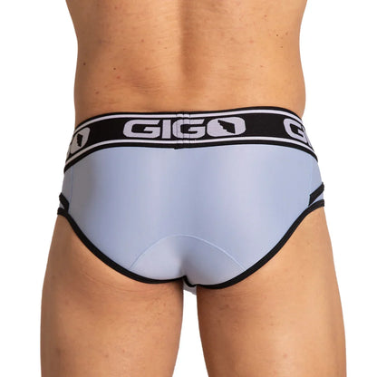 Style Blue Brief back view by Gigo Underwear