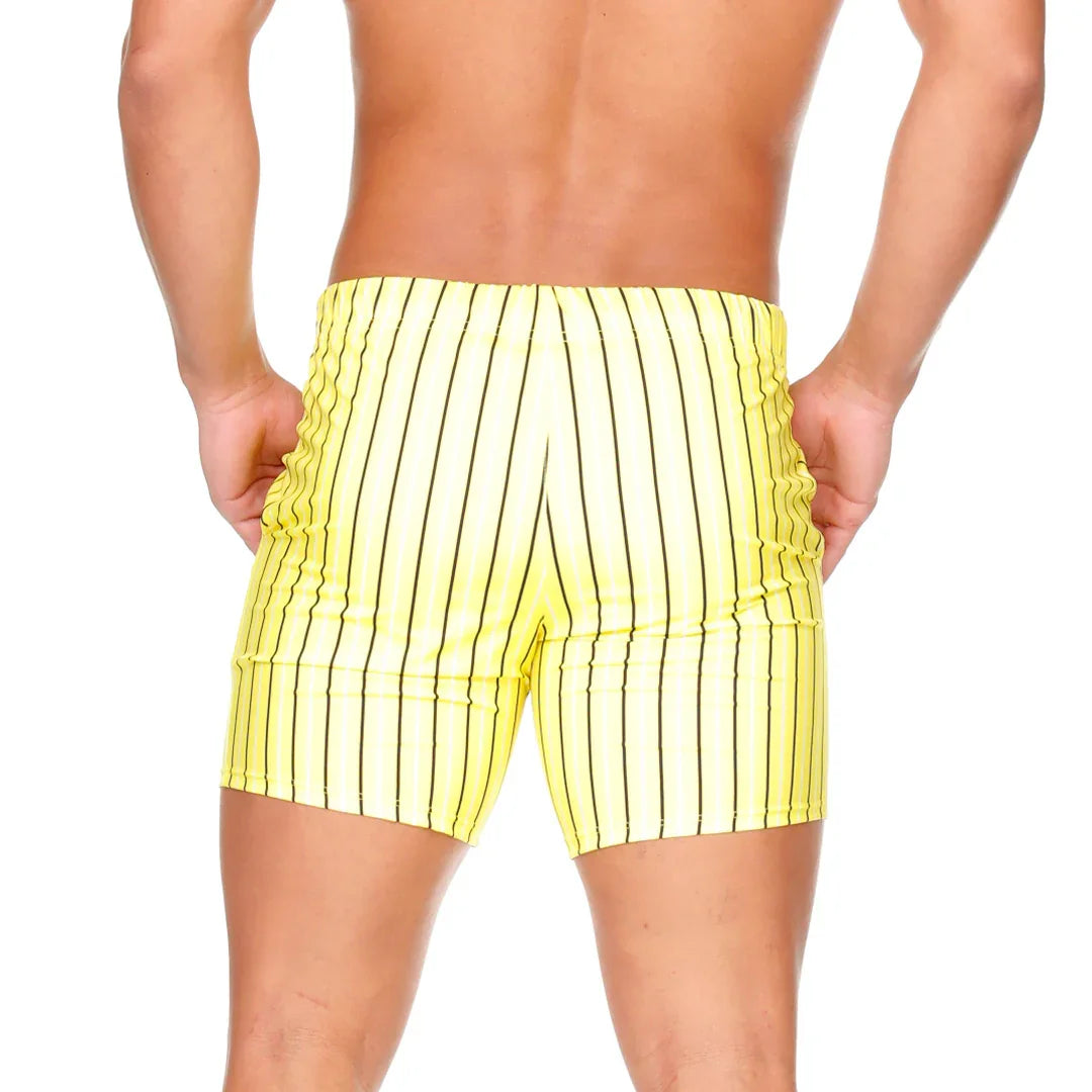 Sultan Yellow Beachwear back view by Gigo Underwear