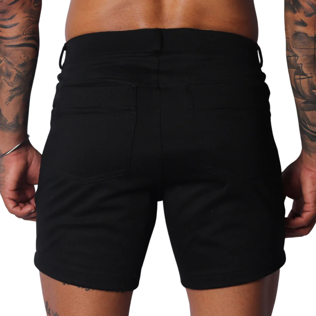 Sunday Black Short back view by Gigo Underwear