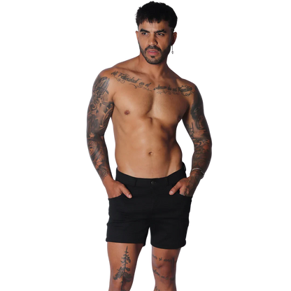 Sunday Black Short on model by Gigo Underwear