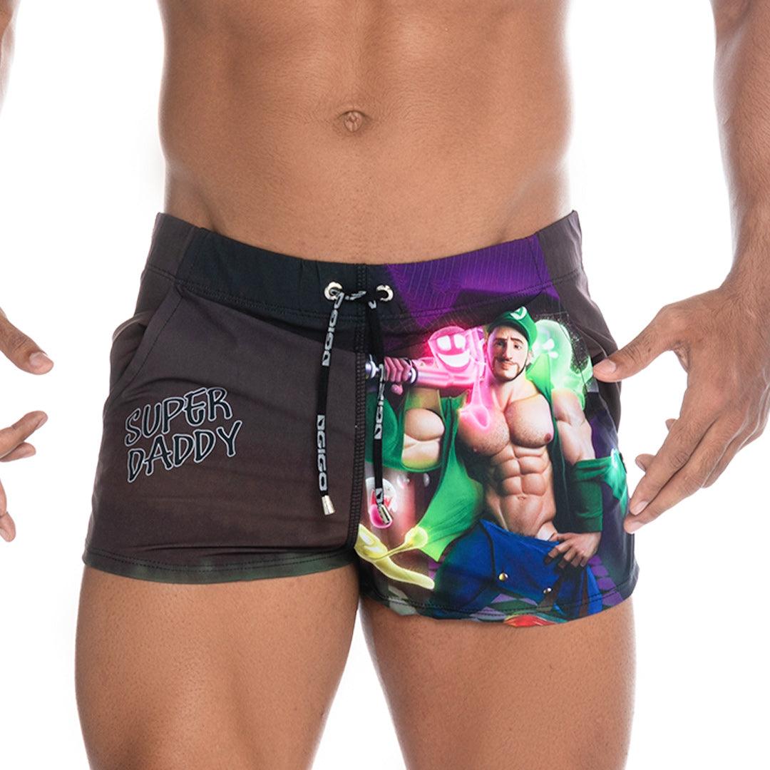 SUPER DADDY PURPLE BEACHWEAR - Gigo Underwear