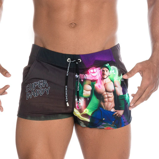 Super Daddy Purple Beachwear by Gigo Underwear