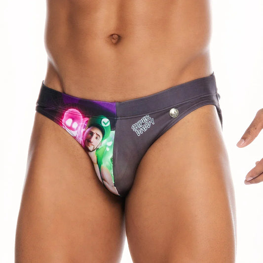 Super Daddy Purple Swim Brief by Gigo Underwear