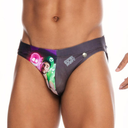 SUPER DADDY PURPLE SWIM BRIEF - Gigo Underwear & MensWear