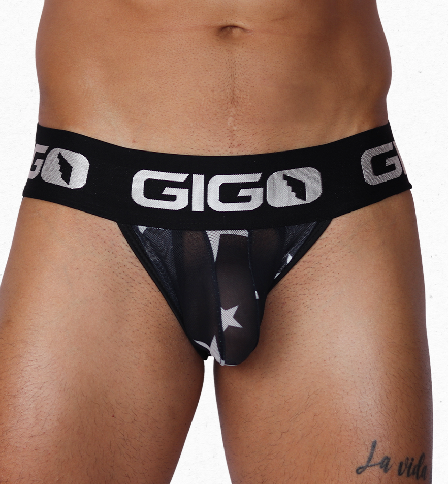 Star White Jockstrap by Gigo Underwear
