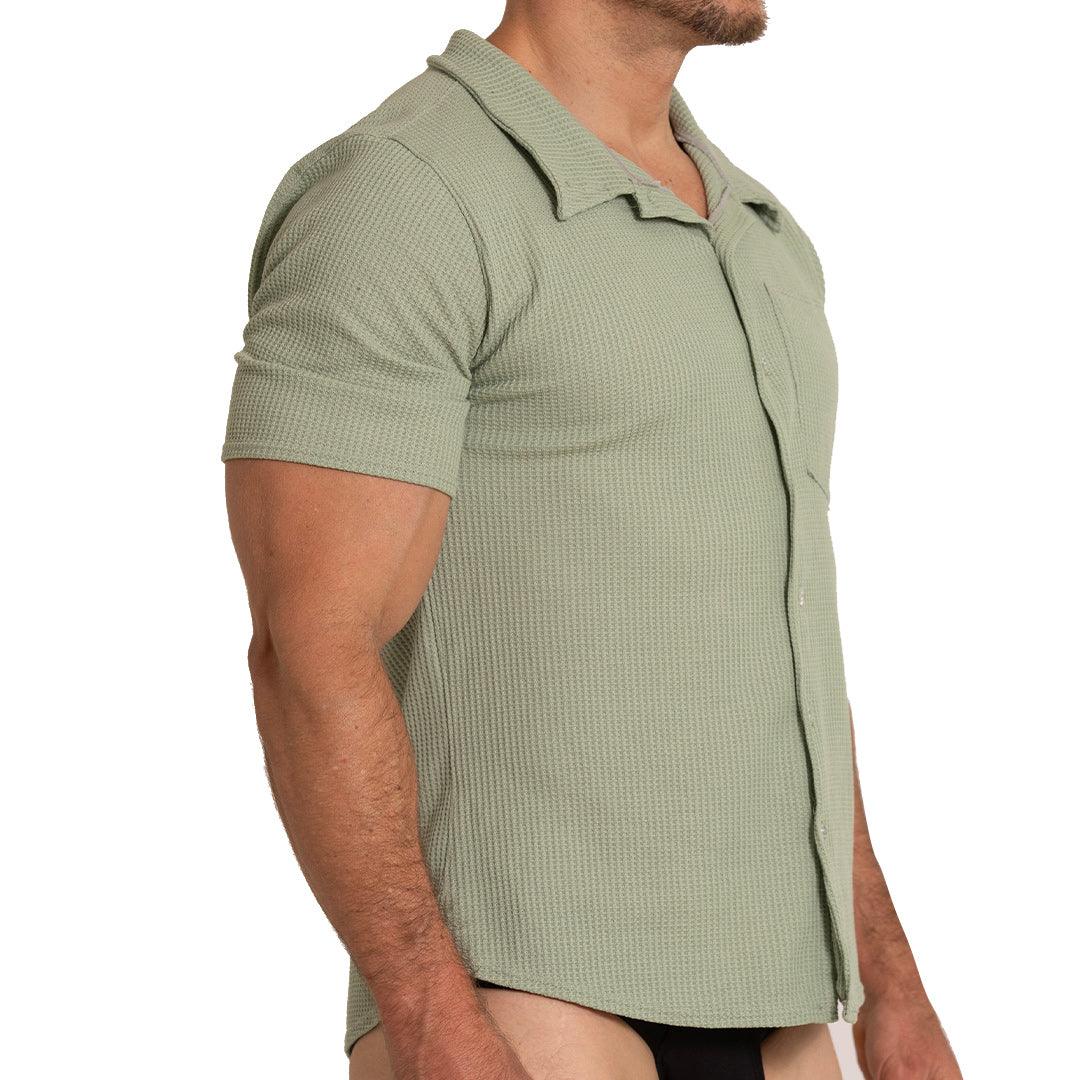 TISSUE GREEN SHIRT - Gigo Underwear & MensWear