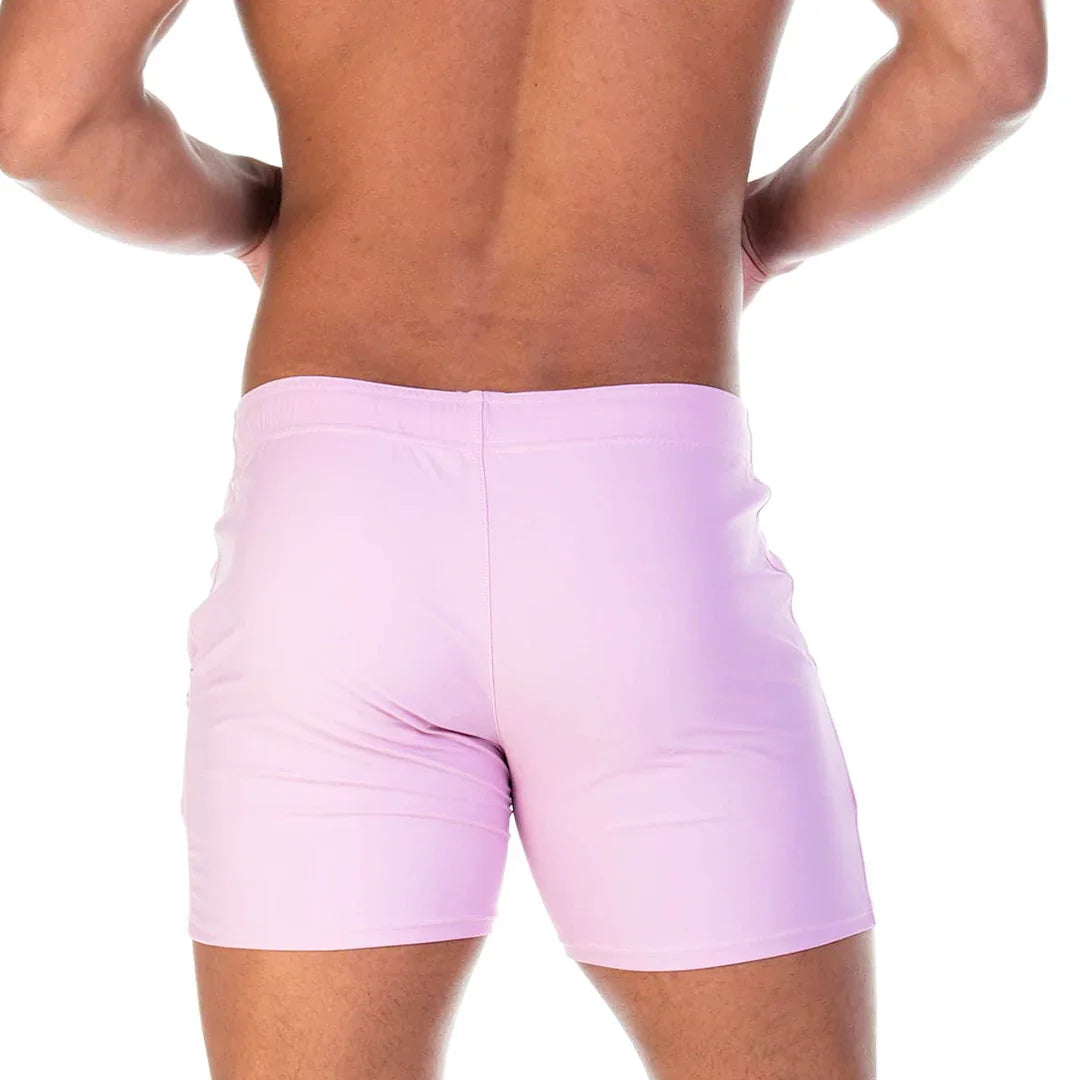 Traditional Pink Beachwear back view by Gigo Underwear