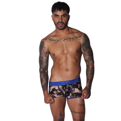 Trend Blue Trunk on model by Gigo Underwear