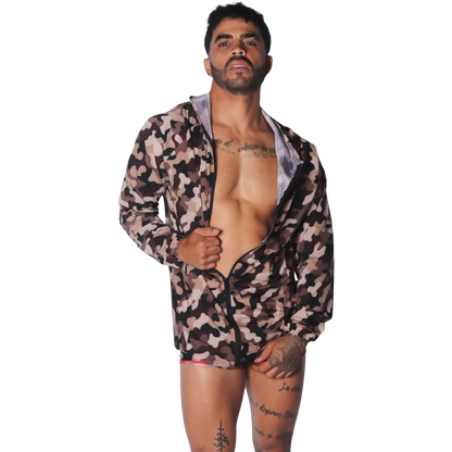 Trend Jacket on model by Gigo Underwear