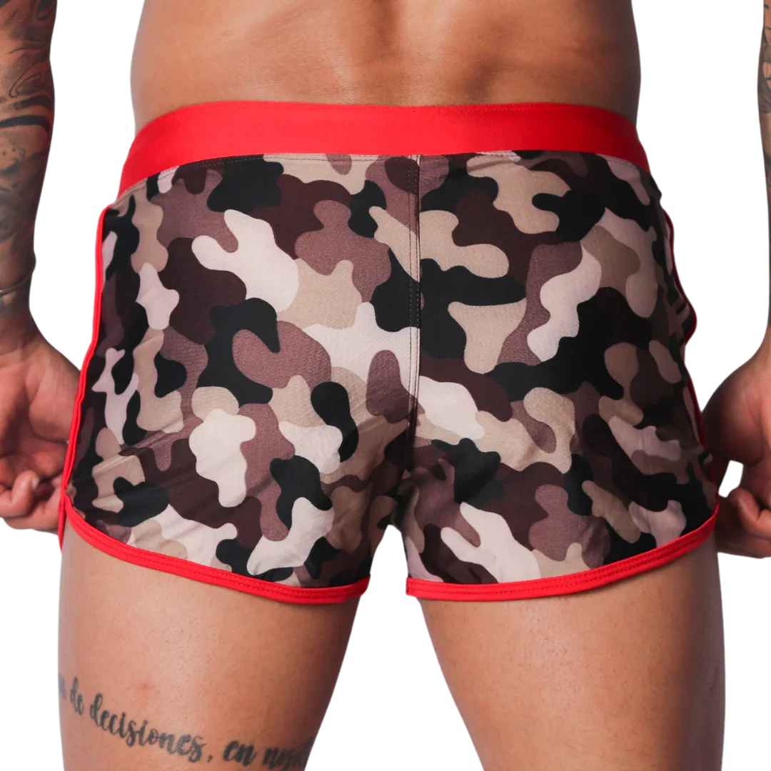 Trend Red Beachwear back view by Gigo Underwear