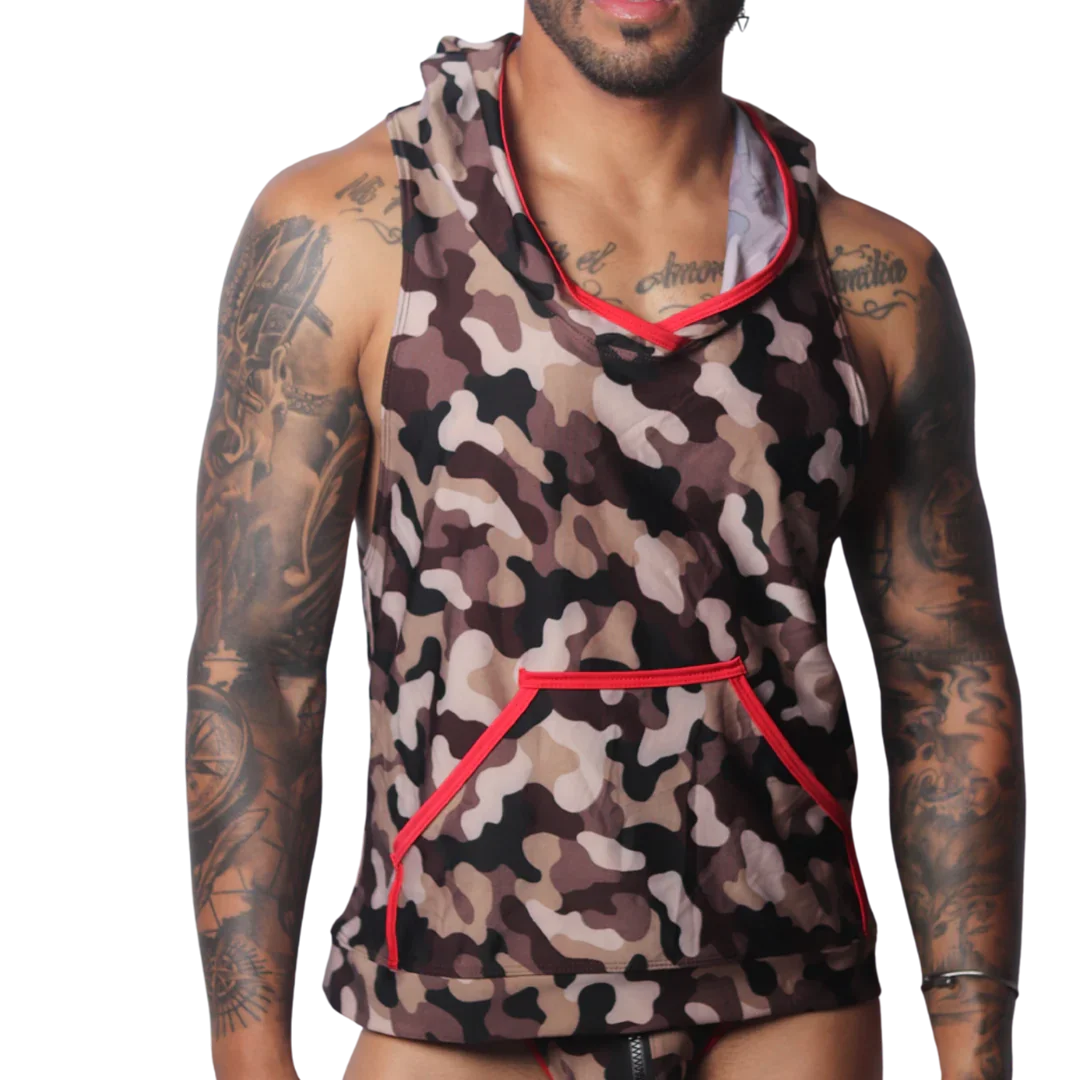 Trend Red Hoody Tshirt by Gigo Underwear