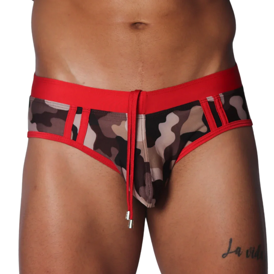 Trend Red Swim Brief by Gigo Underwear